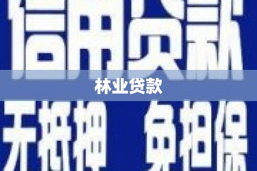 红古林业贷款
