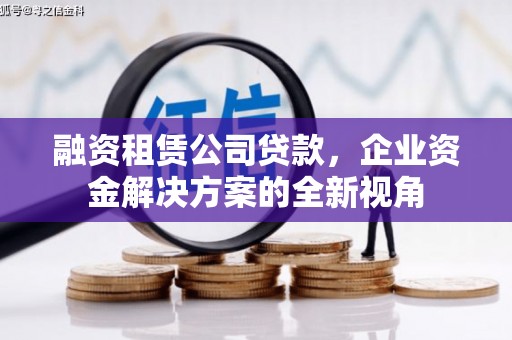 红古融资租赁公司贷款，企业资金解决方案的全新视角