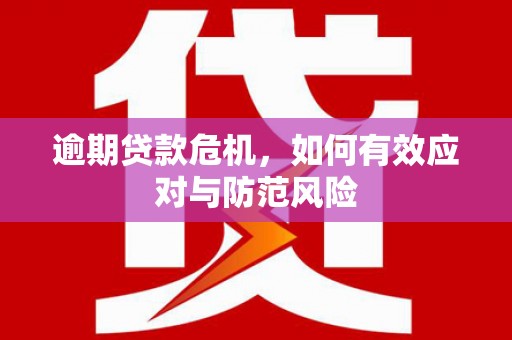 红古逾期贷款危机，如何有效应对与防范风险