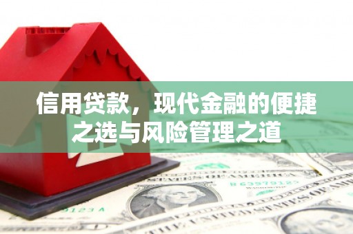 红古信用贷款，现代金融的便捷之选与风险管理之道