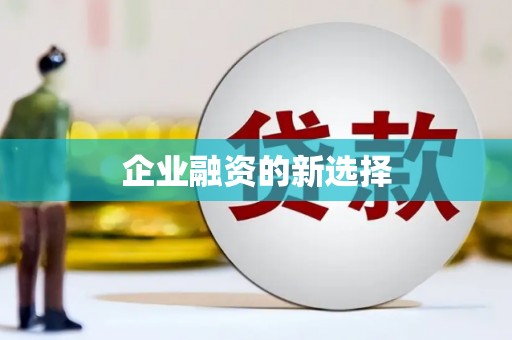 红古企业融资的新选择