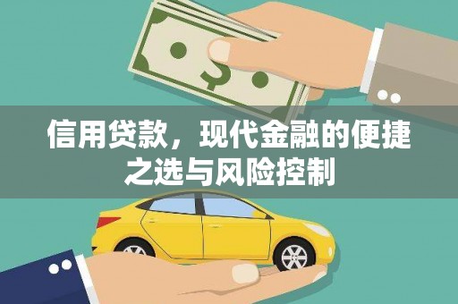 红古信用贷款，现代金融的便捷之选与风险控制