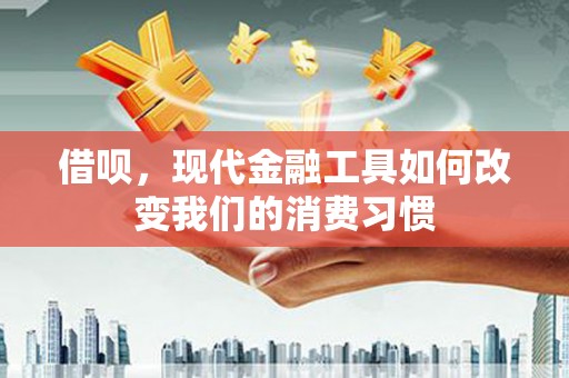 红古借呗，现代金融工具如何改变我们的消费习惯