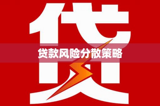 红古贷款风险分散策略