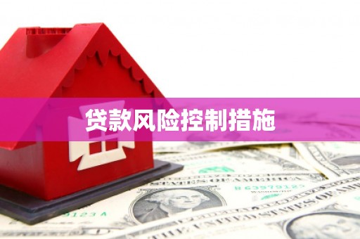 红古贷款风险控制措施