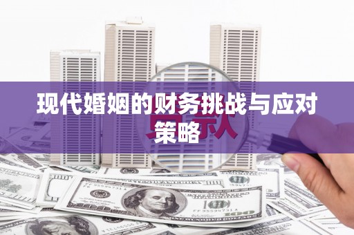 红古现代婚姻的财务挑战与应对策略