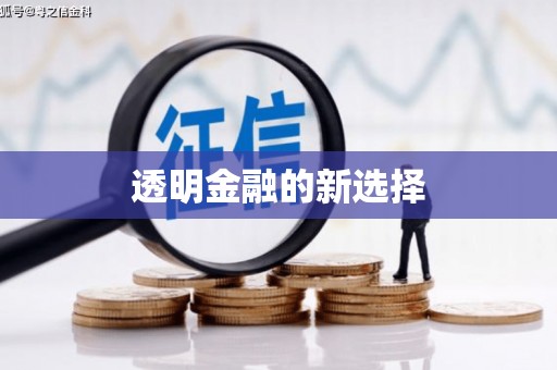 红古透明金融的新选择